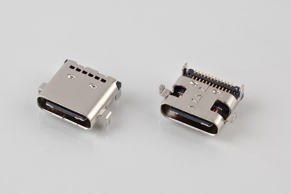 Micro USB 3.1沉板0.8(Type.C)24pin Rec(D+S) 总长7.9